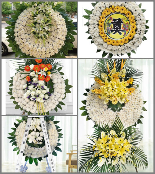 山东潍坊安丘市兴安街道王十里村花圈速递